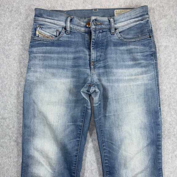 Diesel Jeans Women 27x32 Blue BOOTZEE Slim Bootcut Stretch 0802P Light Wash - Picture 2 of 10